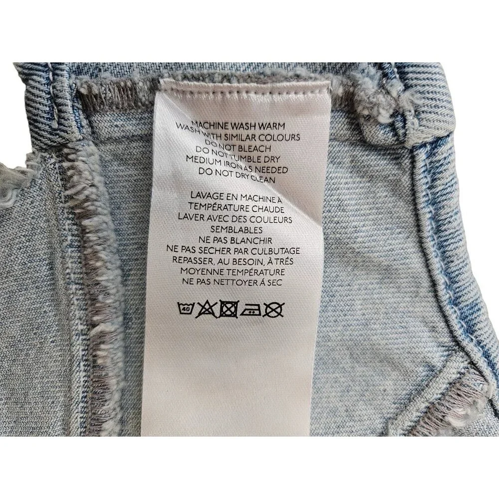 BDG Urban Outfitters XS Maggie Denim Halter Top W/ Zip Closure Light Blue - Picture 9 of 10